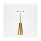 Eglo Bordlampe Piccola Stål Gull 2W 270lm - 824-830-840 CCT | IP54 - Touch Dimbar - USB-C