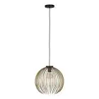 Eglo Pendel Lampe Venezuela Svart, Gull | Egnet for E27