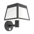Eglo Veggbelysning Altilia Solar Svart 7W 800lm - 830 Varm Hvit | IP65 - Bevegelsessensor