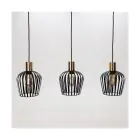 Eglo Pendel Lampe Empoli Stål Svart | IP20 - Egnet for 3x E27 