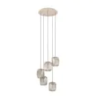 Eglo Pendel Lampe Romazzina Stål Sandete | Egnet for 5x E27