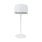 Eglo Bordlampe Roccanova Solar Stål Hvit 2W 270lm - 830 Varm Hvit | IP44 - Berøringsdimmbar - USB-C