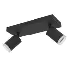 Eglo Connect.Z Smart Tak Spot Melitello-Z Stål Svart 7.4W 1100lm - 827-865 Innstillbar Hvit + RGB | Dimbar