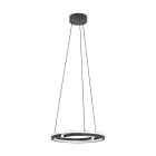 Eglo Pendel Lampe Mezzomonte Aluminium Stål Svart 20W 1600lm - 827-865 Innstillbar Hvit | IP20 - Dimbar 