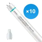 Fordelspakning 10x Philips LED Lysrør T8 MASTER Value (EM/Mains) High Output 20.5W 3100lm - 840 kald hvit | 150cm - erstatter 58W