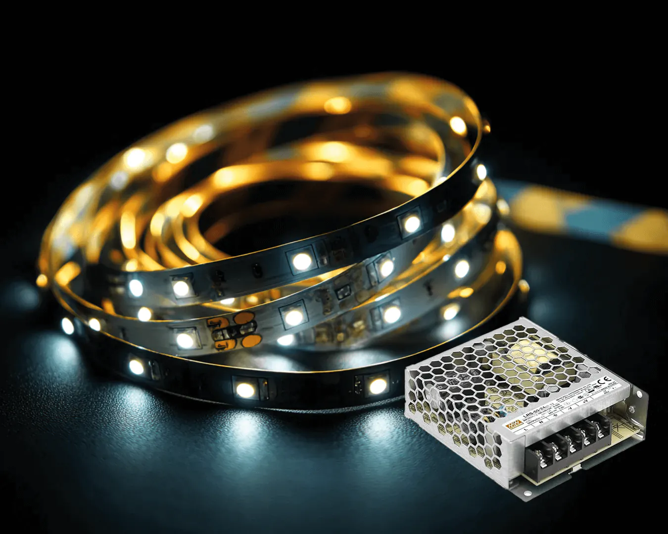 RGBW LED-stripe med driver